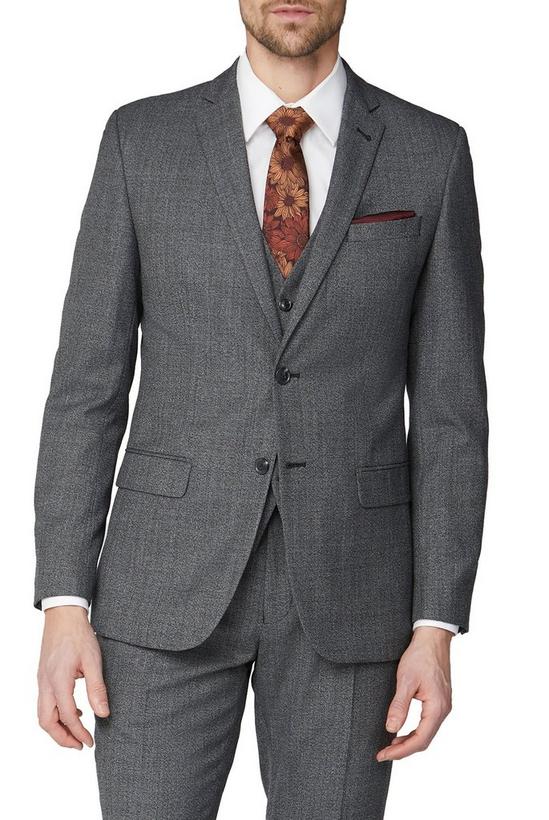 Racing Green Texture Wool Blend Tailored Suit Jacket 1