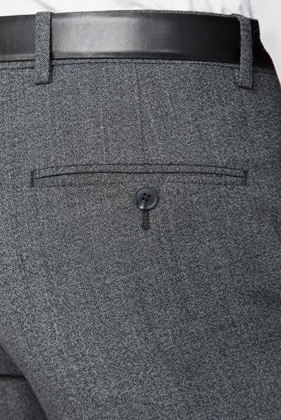 Racing Green Texture Wool Blend Tailored Suit Trousers 3