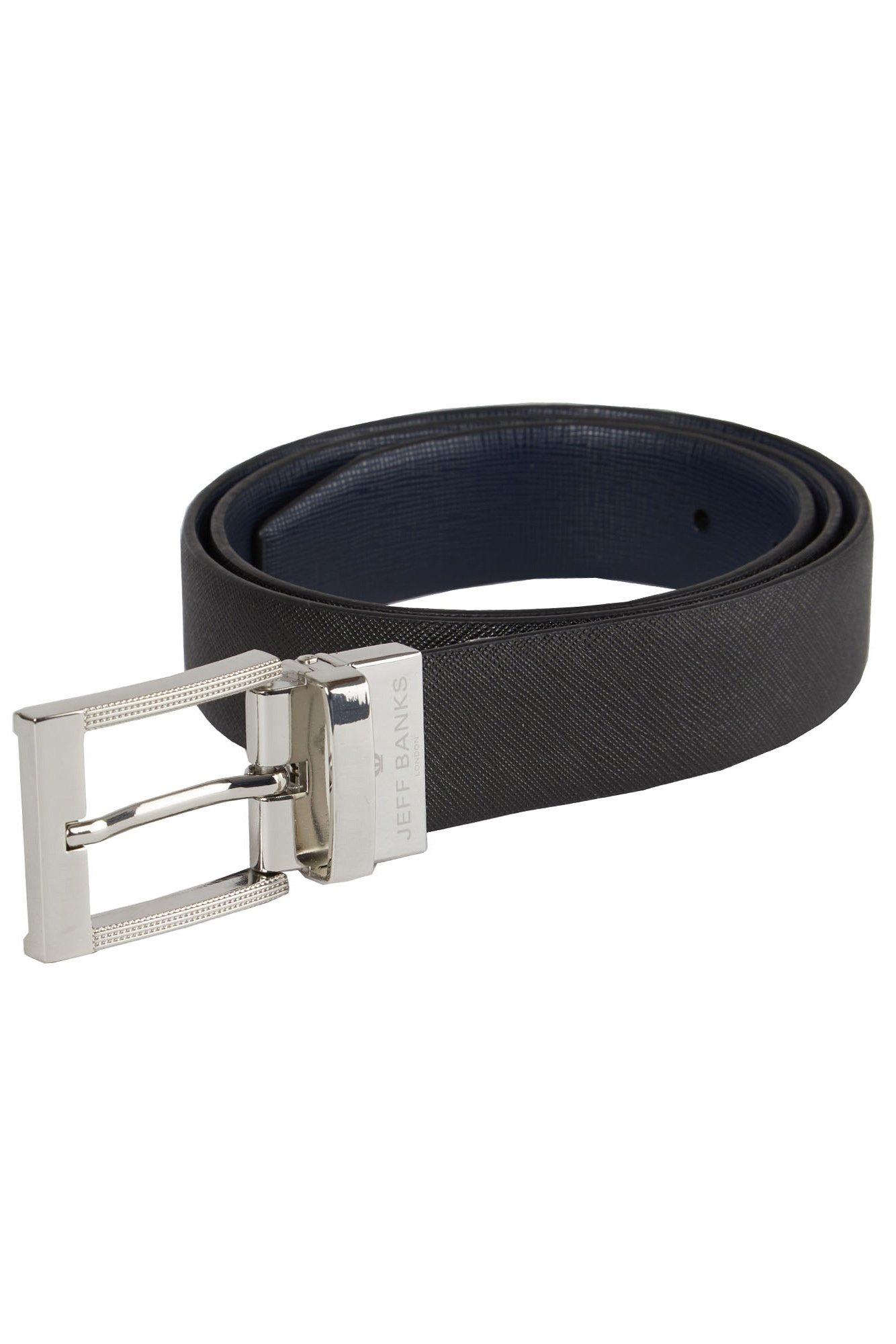 reversible saffiano leather belt