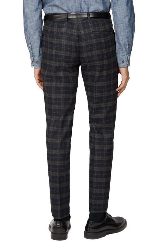 Ben Sherman Brushed Check Slim Fit Suit Trousers 2