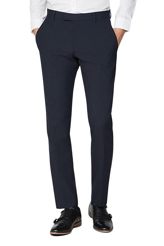 Limehaus Plain Slim Fit Suit Trousers 1