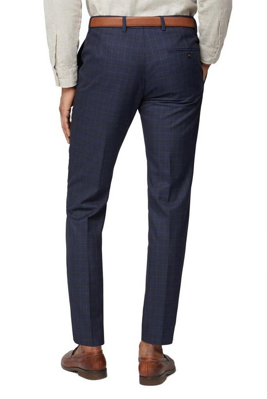 Limehaus Overcheck Slim Suit Trousers 2