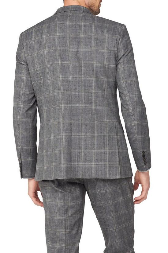 Jeff Banks Jaspe Check Wool Blend Regular Fit Suit Jacket 3