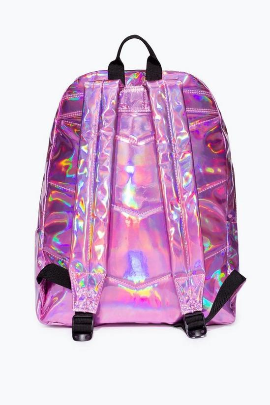 Hype Pink Holographic Backpack 3