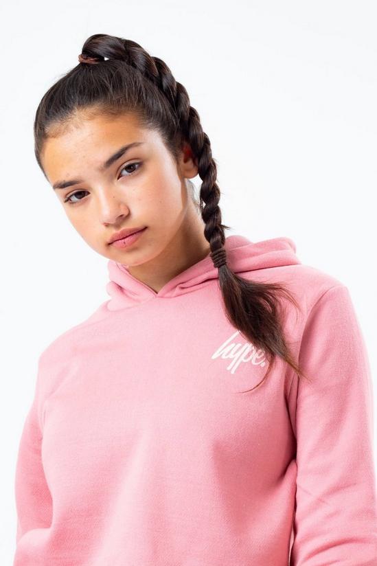 Hype 2 Pack Pink & Grey Crop Pullover Hoodies 4