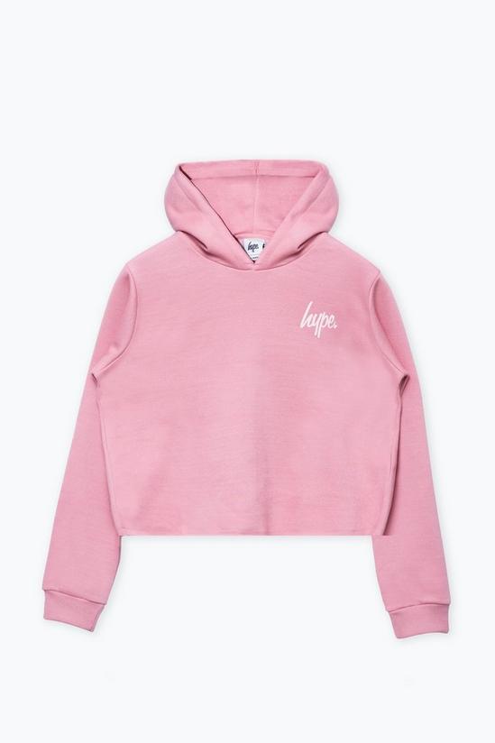 Hype 2 Pack Pink & Grey Crop Pullover Hoodies 6