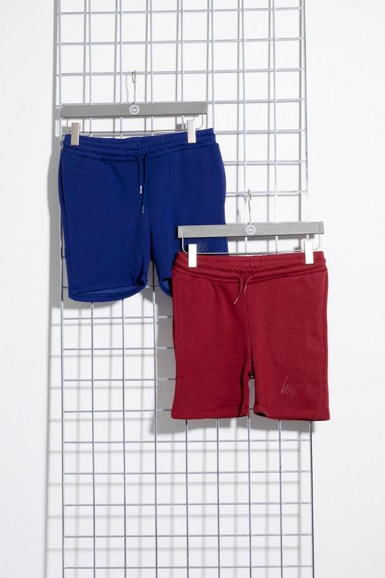 Hype 2 Pack Blue & Red Shorts 6