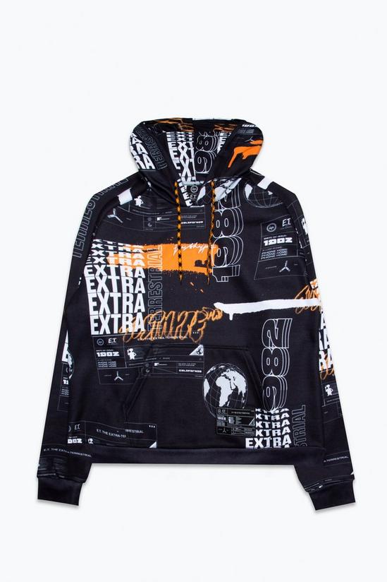 Hype X E.T Repeat Logo Print Pullover Hoodie 4