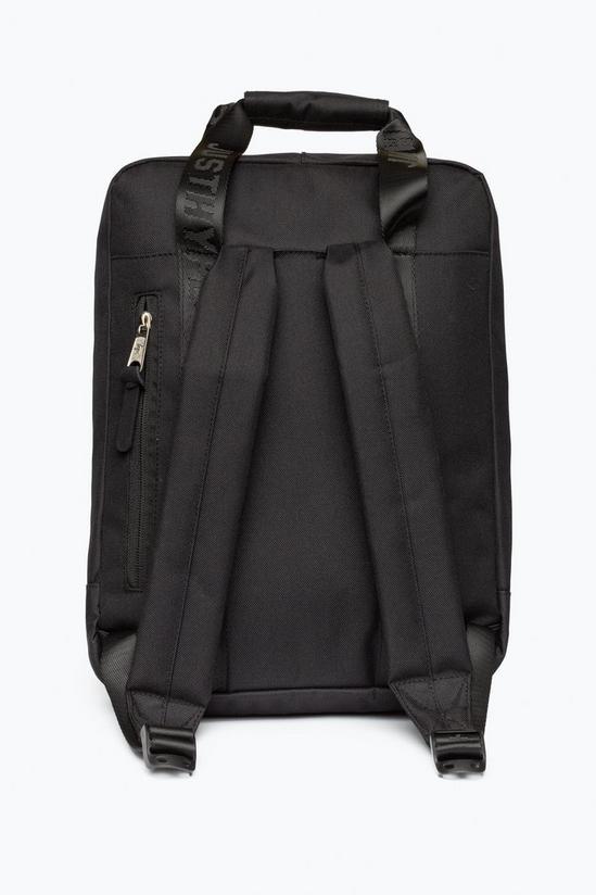 Hype Plain Black Boxy Backpack 3