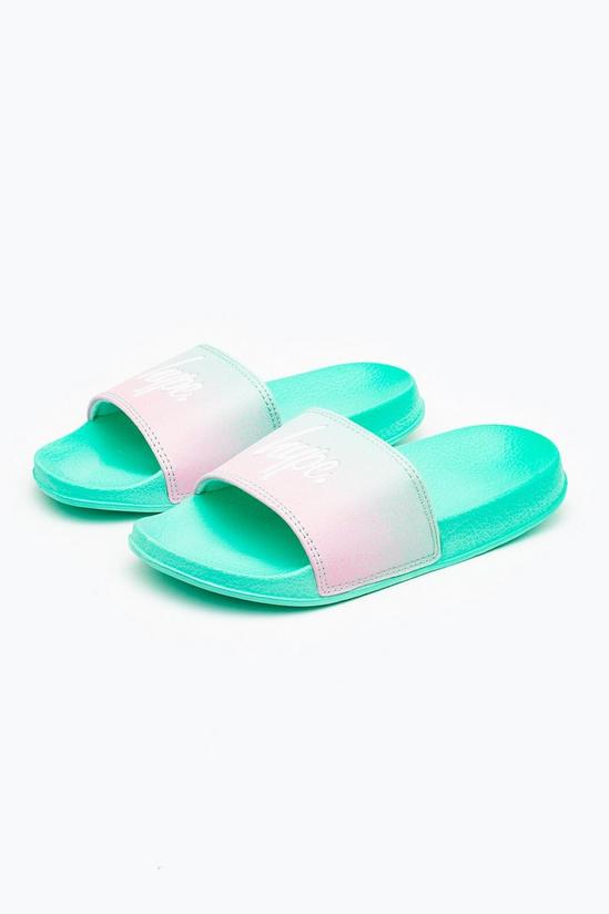 Hype Mint Speckle Fade Sliders 1