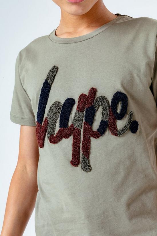 Hype Camo Flock Script T-Shirt 5