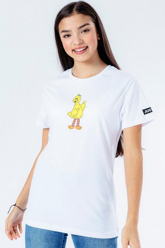 Hype X Sesame Street Big Bird White Logo T-Shirt 2