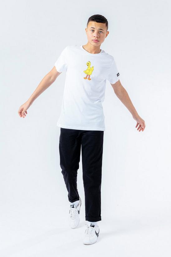 Hype X Sesame Street Big Bird White Logo T-Shirt 3