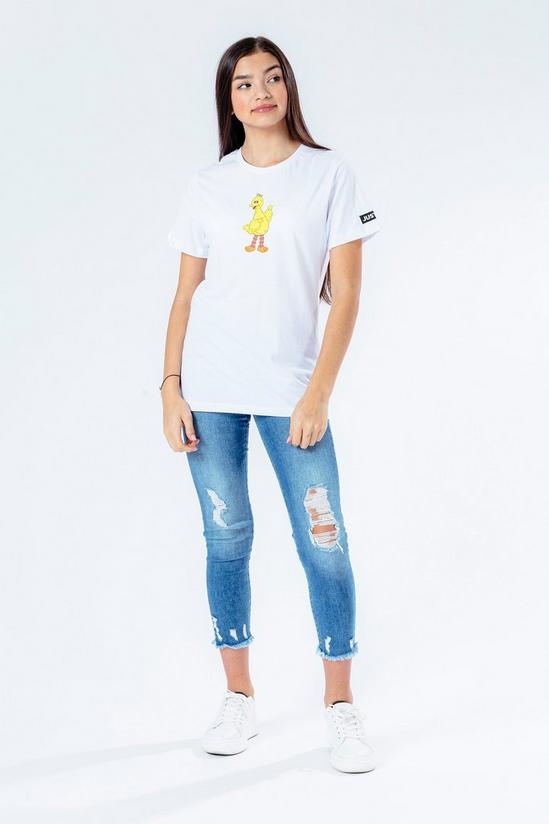 Hype X Sesame Street Big Bird White Logo T-Shirt 4