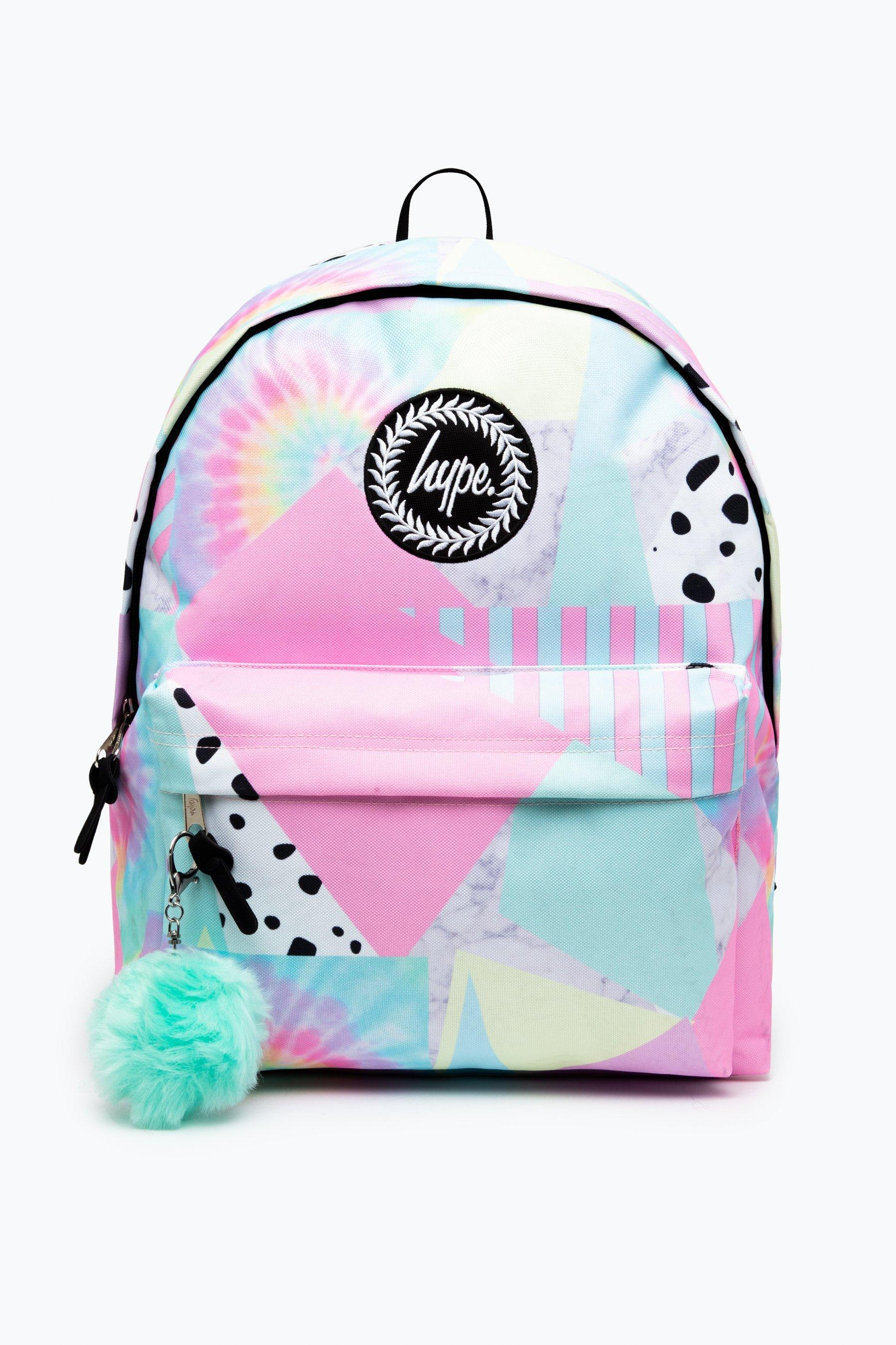 Hype Pastel Collage Backpack|pink
