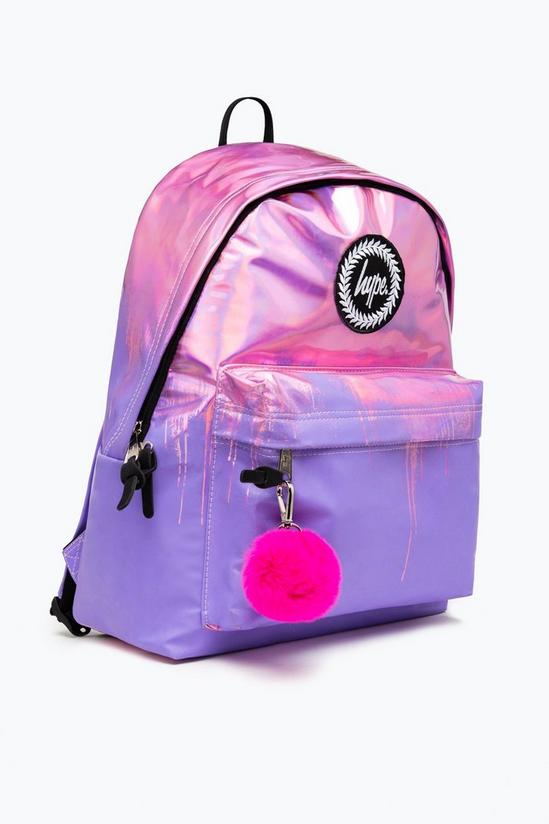 Hype Lilac Holo Drips Backpack 2
