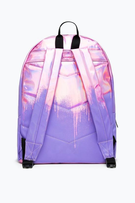 Hype Lilac Holo Drips Backpack 3