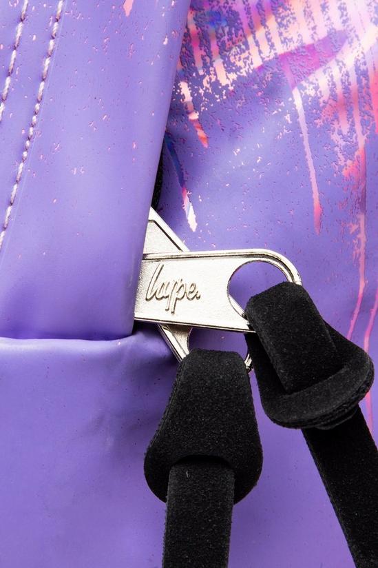 Hype Lilac Holo Drips Backpack 5