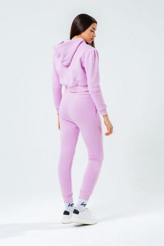 Hype Lilac Balloon Sleeve Crop Pullover Hoodie 3