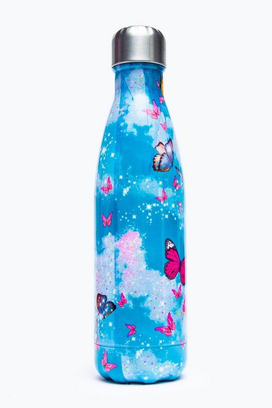 Hype Glitter Butterfly Skies Metal Water Bottle 2