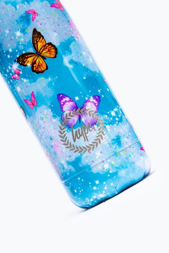 Hype Glitter Butterfly Skies Metal Water Bottle 3