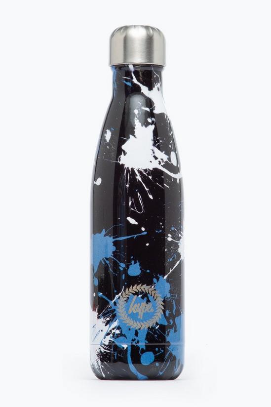 Hype Black Splatter Metal Water Bottle 1