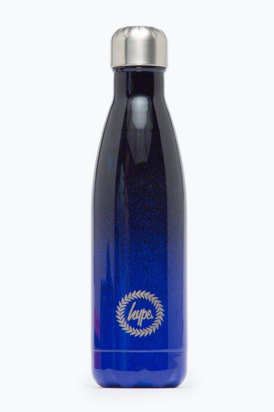 Hype Blue Black Speckle Metal Water Bottle 1