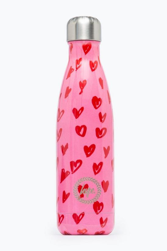 Hype Scribble Heart Metal Water Bottle 1