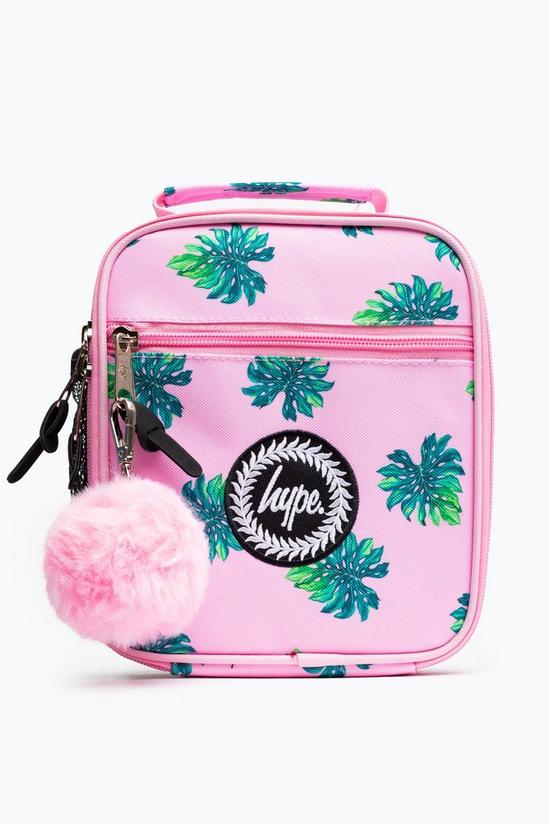 Hype Pink Palm Lunch Bag 1