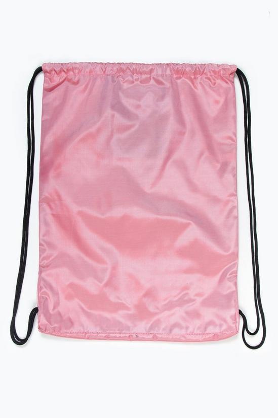 Hype Pink Crest Drawstring Bag 2