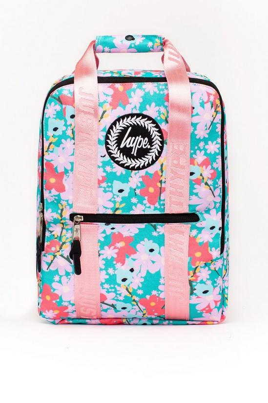 Hype Vintage Floral Boxy Backpack 1