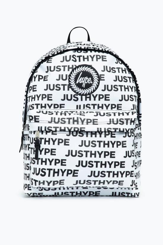 Hype White Logo Backpack 1