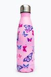 Hype Pink Butterflies Metal Reusable Bottle thumbnail 2