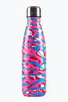 Hype Pink Zebra Metal Reusable Bottle thumbnail 2