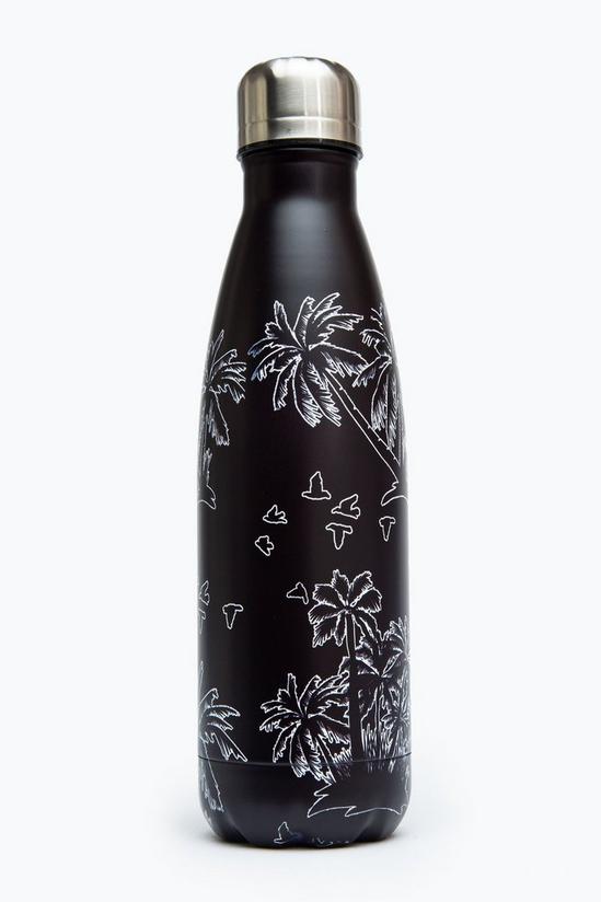 Hype Black Leaves Metal Reusable Bottle 2