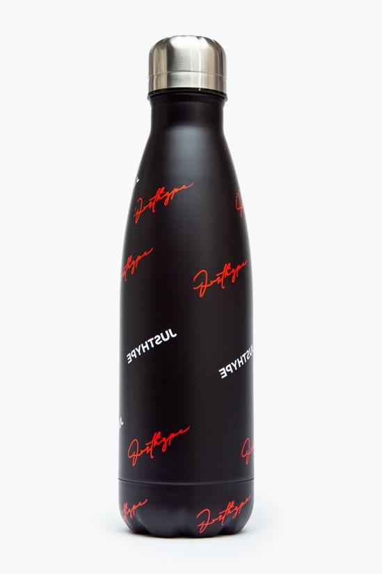 Hype Black Repeat Logo Metal Reusable Bottle 2