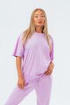 Hype Washed Lilac Scribble Logo Oversized T-Shirt thumbnail 1