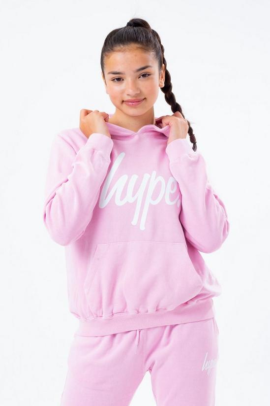 Hype Washed Scribble Logo Pullover Hoodie 1