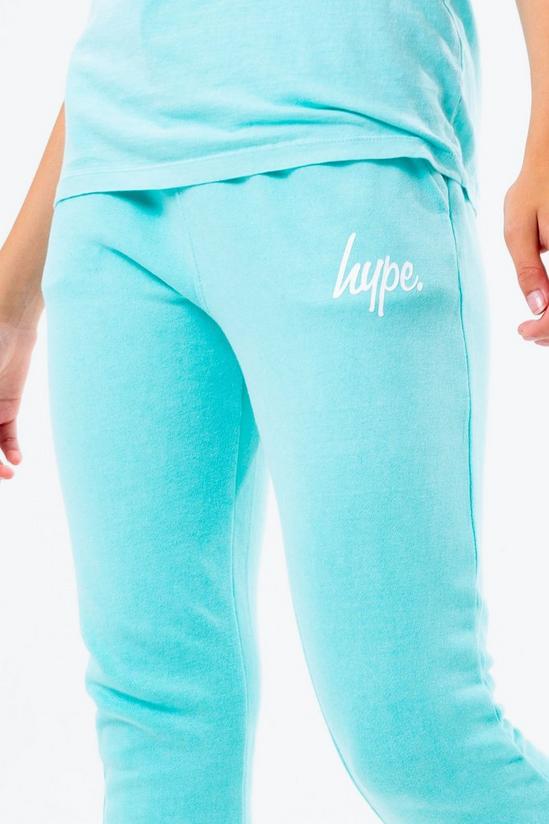 Hype Washed Mint Script Logo Joggers 3