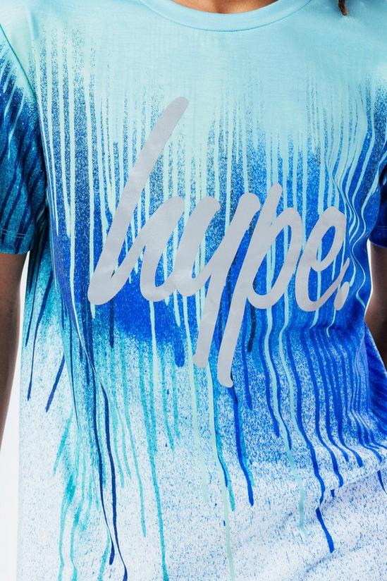 Hype Teal Drips T-Shirt 4