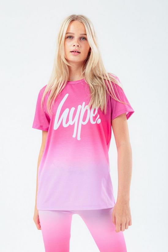 Hype Raspberry Fade T-Shirt 1