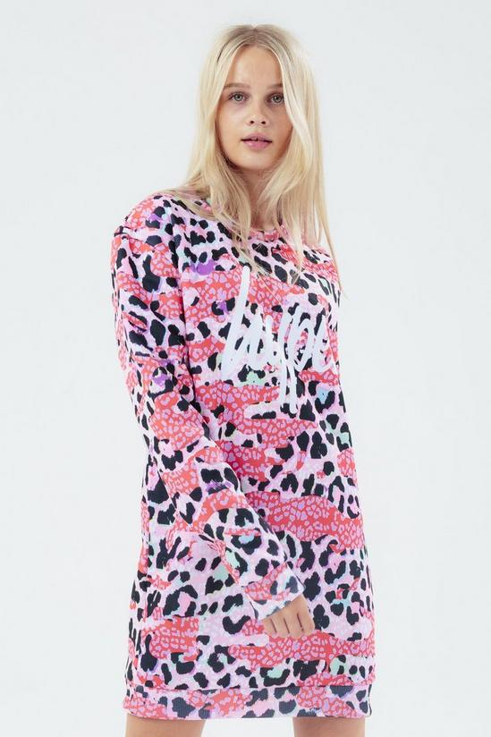 Hype Leopard Camo Sweat Dress 1