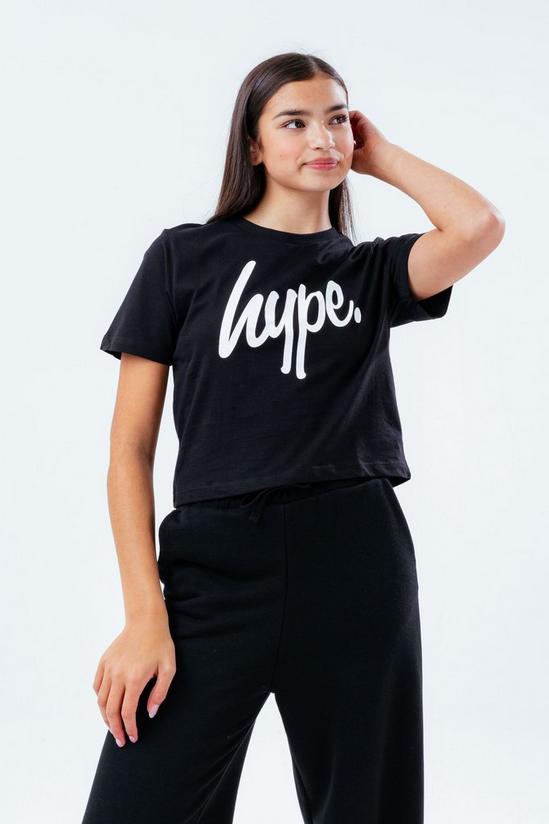 Hype Script Crop T-Shirt 1