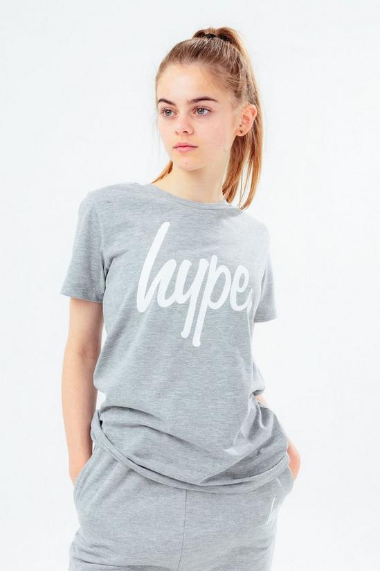 Hype Unisex Marl Script T-Shirt 2