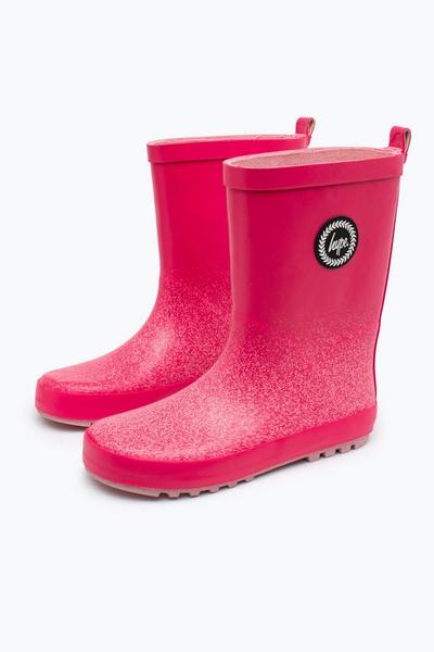 Pink Speckle Fade Wellies