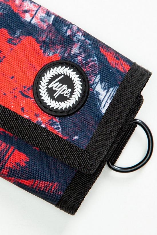 Hype Red Abstract Wallet 3