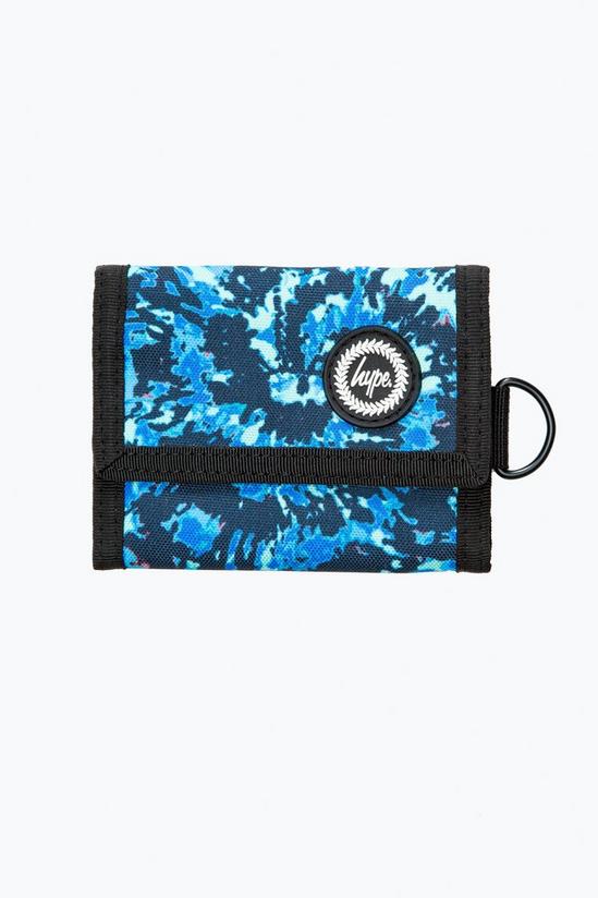 Hype Blue Tie Dye Wallet 1