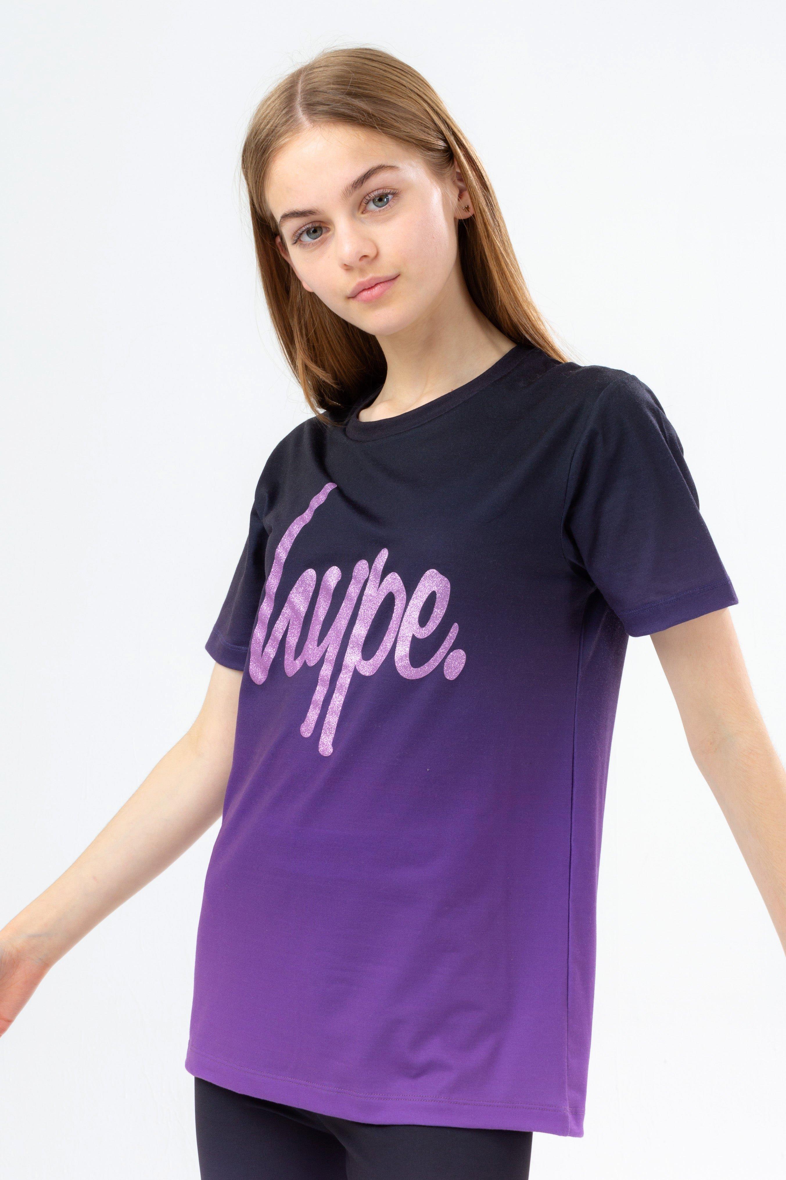 Lilac Fade Glitter T-Shirt
