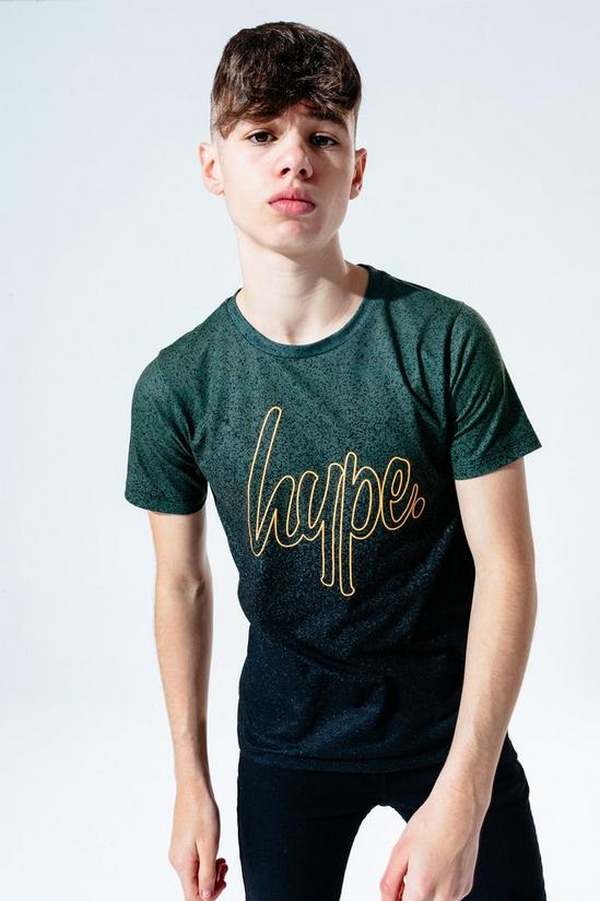 Hype Khaki Speckle Fade T-Shirt 1