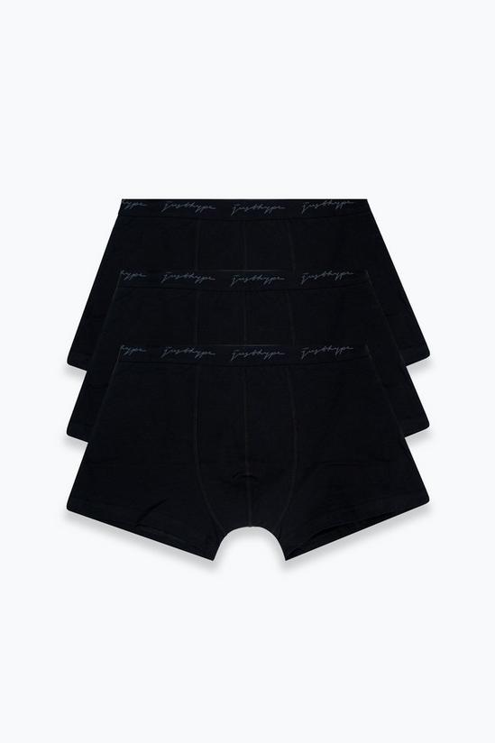 Hype 3 Pack Black Trunk Boxers 1